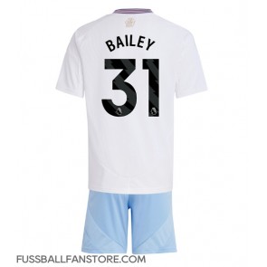 Aston Villa Leon Bailey #31 Replik Auswärtstrikot Kinder 2024-25 Kurzarm (+ Kurze Hosen)